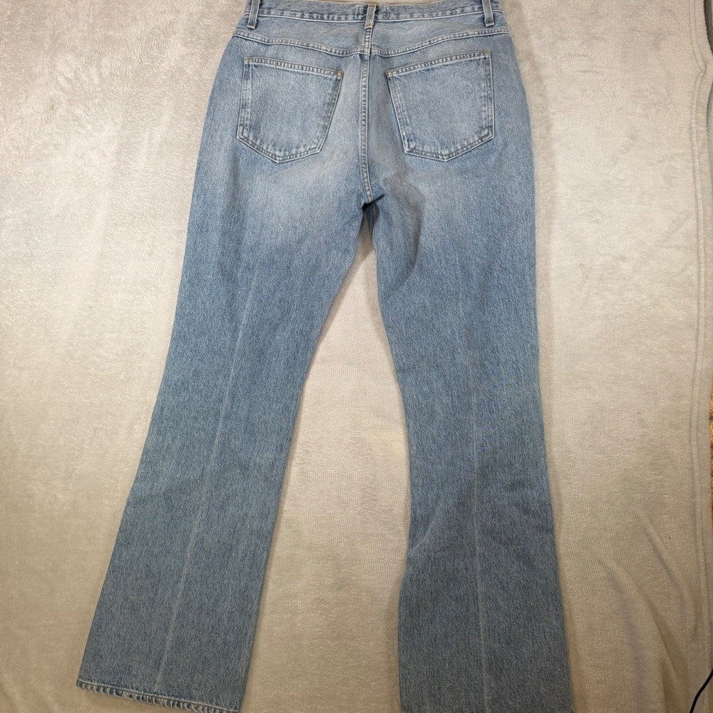 AGOLDE 90s Pinch Waist High Rise Straight Leg Jeans Light Wash Size 32 A127-1141 - Picture 2 of 10